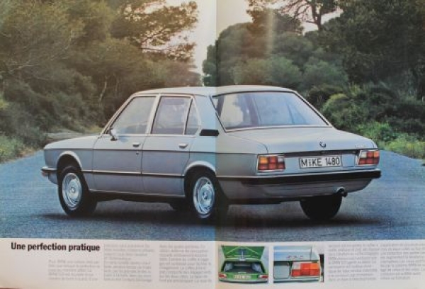 BMW 520 Modelprogram 1972 Carbrochure  (8614)